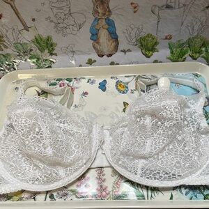 Fayreform White Lace underwire Bra - 38FF